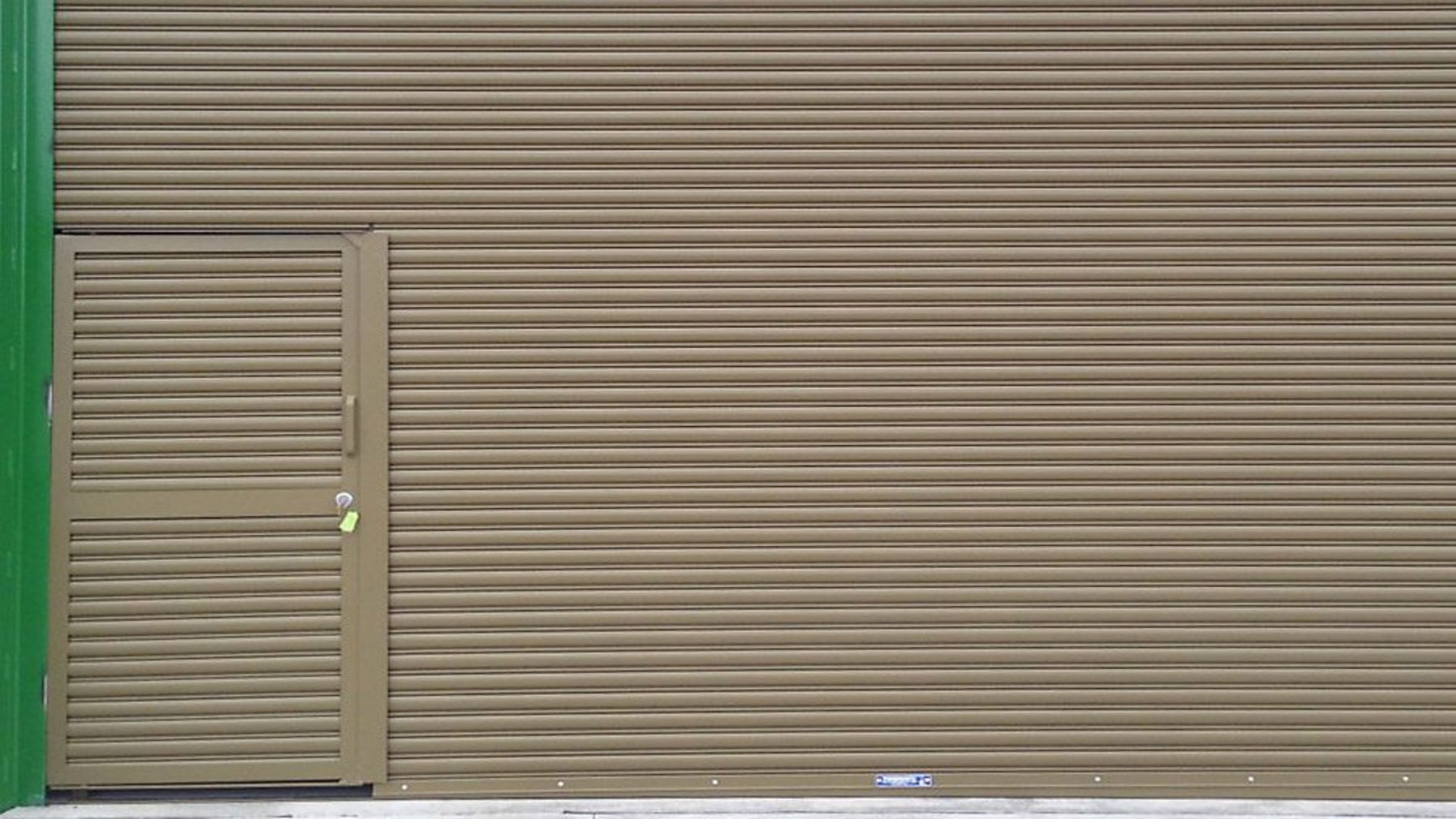 rolling shutter with wicket gate